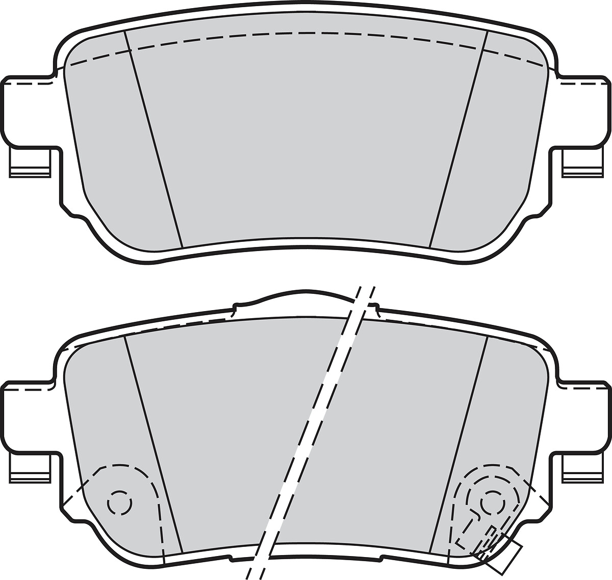 Jeu de 4 plaquettes de frein VALEO ref. 302165